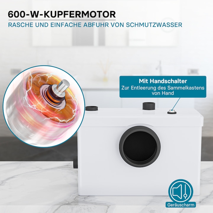 Produktbild Wiltec Toiletten-Abwasserpumpe