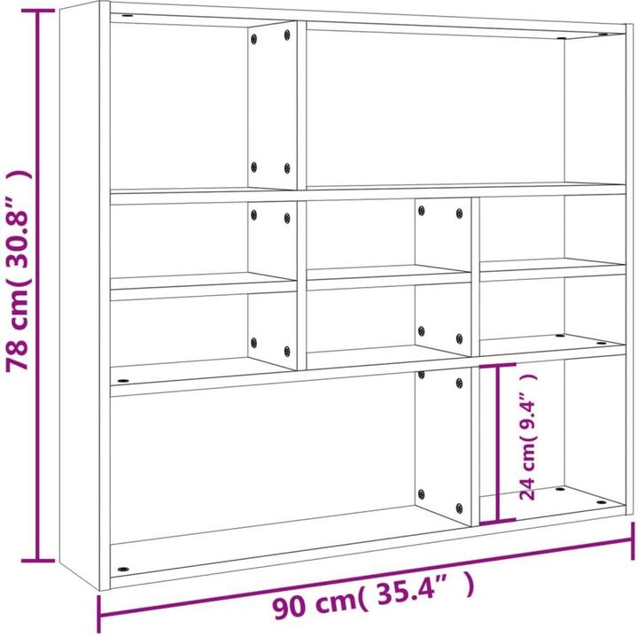 Immagine prodotto vidaXL Wandregal (90 x 16 x 78 cm)