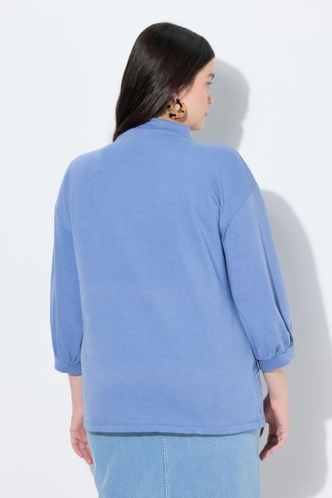 Produktbild Ulla Popken Sweatshirt, Kordel, Stehkragen, 3/4-Arm (58, 60)