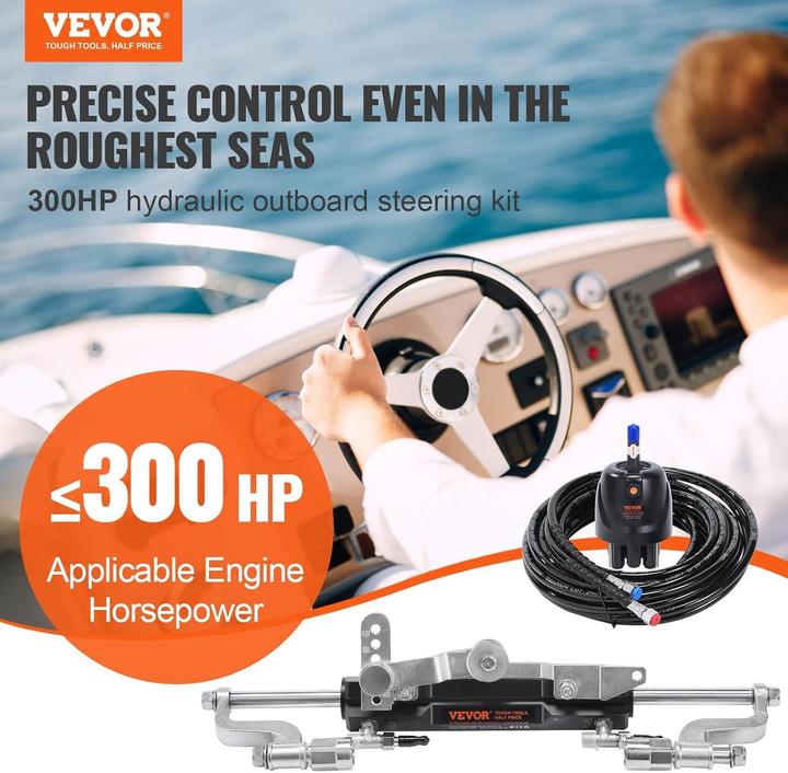 Actual product image Vevor Hydraulic Outboard Steering System