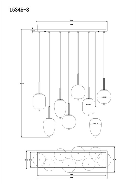 Produktbild Globo Blacky (E14)