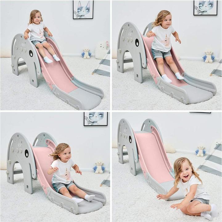 Actual product image Baby Vivo Toddler Slide Pink/Grey