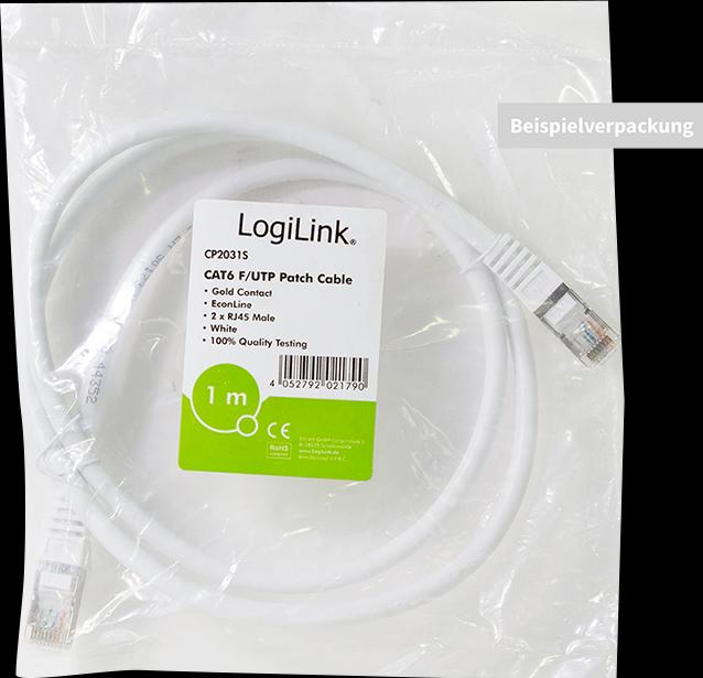 Actual product image LogiLink Network cable (F/UTP, CAT6, 0.25 m)