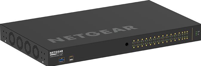 Actual product image Netgear PoE+ Switch AV Line M4250-26G4F-PoE+ 28 Port (26 ports)