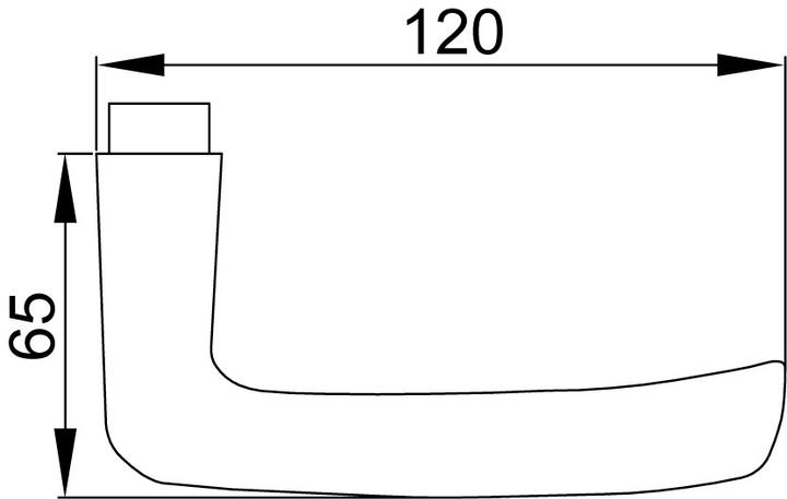 Actual product image Nickal Door handle (Door handle)