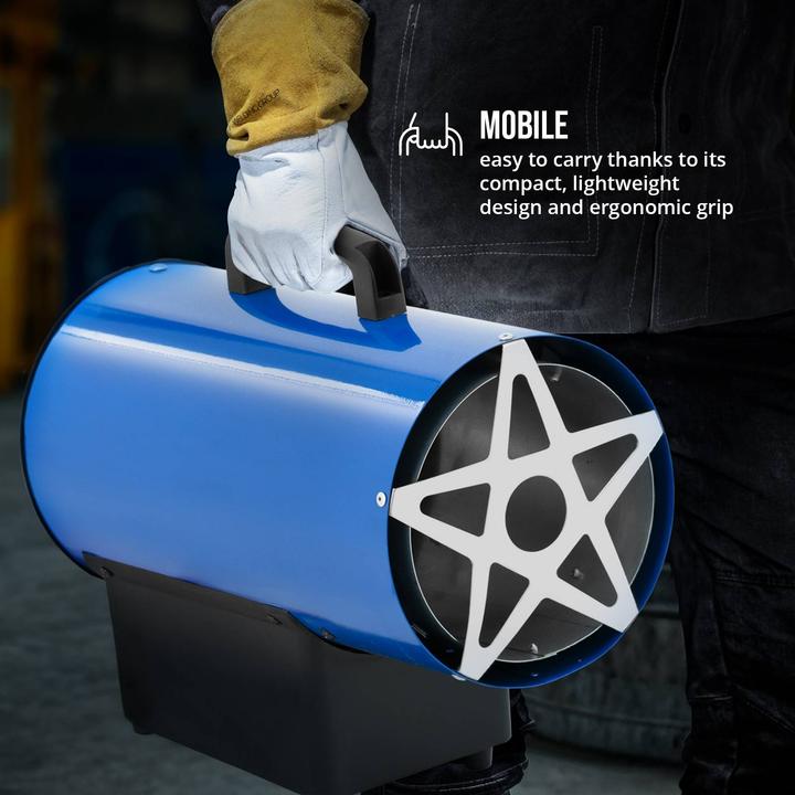 Produktbild MSW Gasheizer Gasstrahler Gas Heizgebläse manuelle Zündung Gaskanone 15000 W 160 m² (15000 W)
