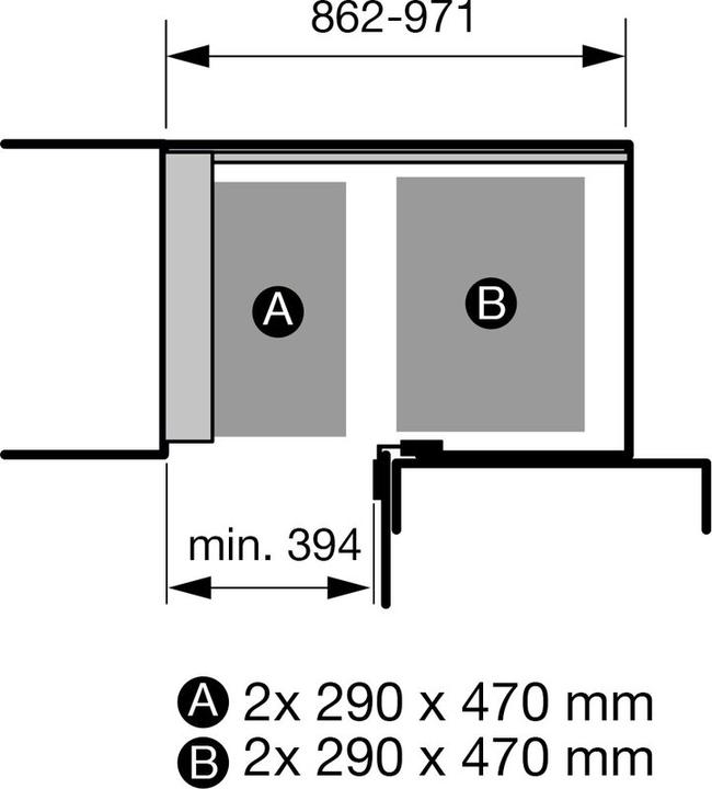 Produktbild Peka Metall Einhängetablar-Set Libell 450 (1 Stk.)