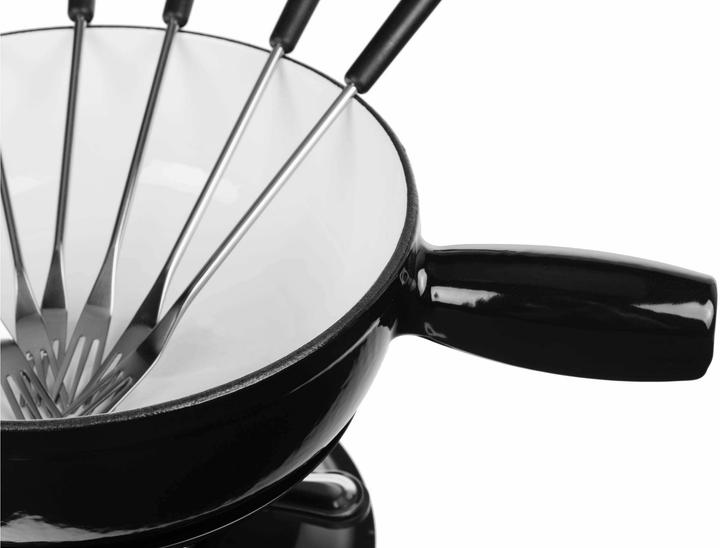 Cocon Käsefondue-Set 10-teilig, Schwarz (Käsefondue)