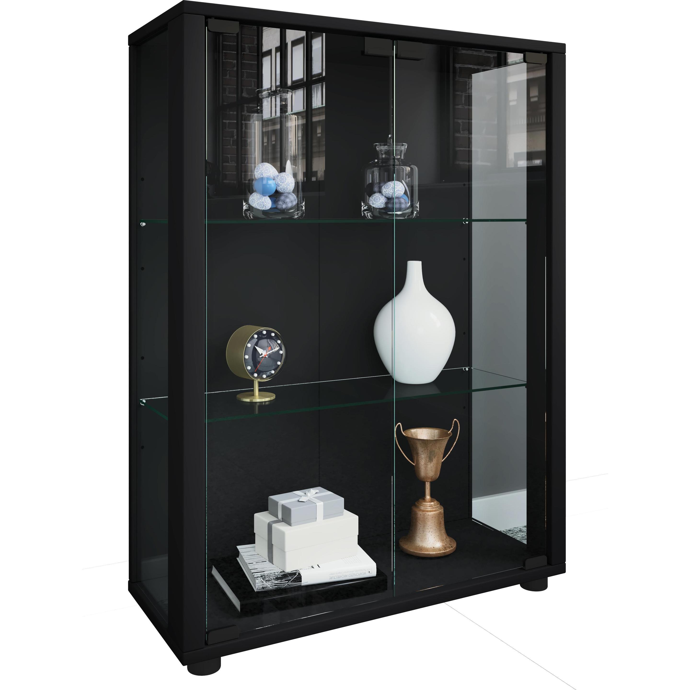 Thumbnail - VCM, Vitrine + Buffetschrank, Sammel Stand Vitrine Holz Glas Sintalo (60 x 60 x 80 cm)