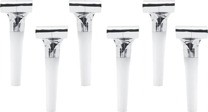 Image du produit Partydeco Pipe de fête argent, 6 pièces