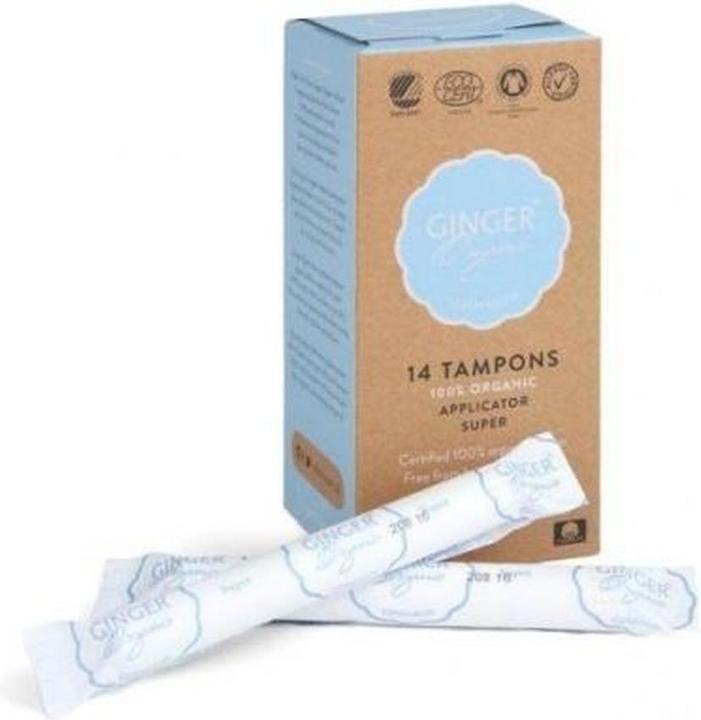 Ginger - Tampons Super Tampons with Applicator 14pcs (14x)