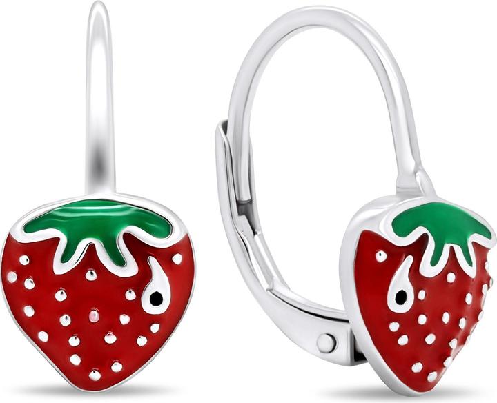 Image du produit Brilio Silver - Charm boucles d'oreilles en argent Strawberries EA436W