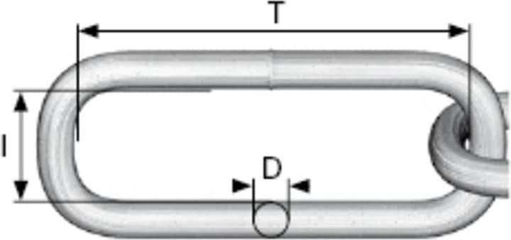 Actual product image Dörner + Helmer 171888 Round steel chain silver galvanised steel 30 m (30 m)
