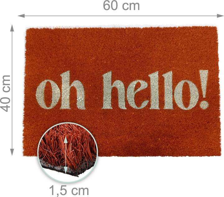 Productafbeelding Relaxdays Fussmatte (60 x 40 cm)