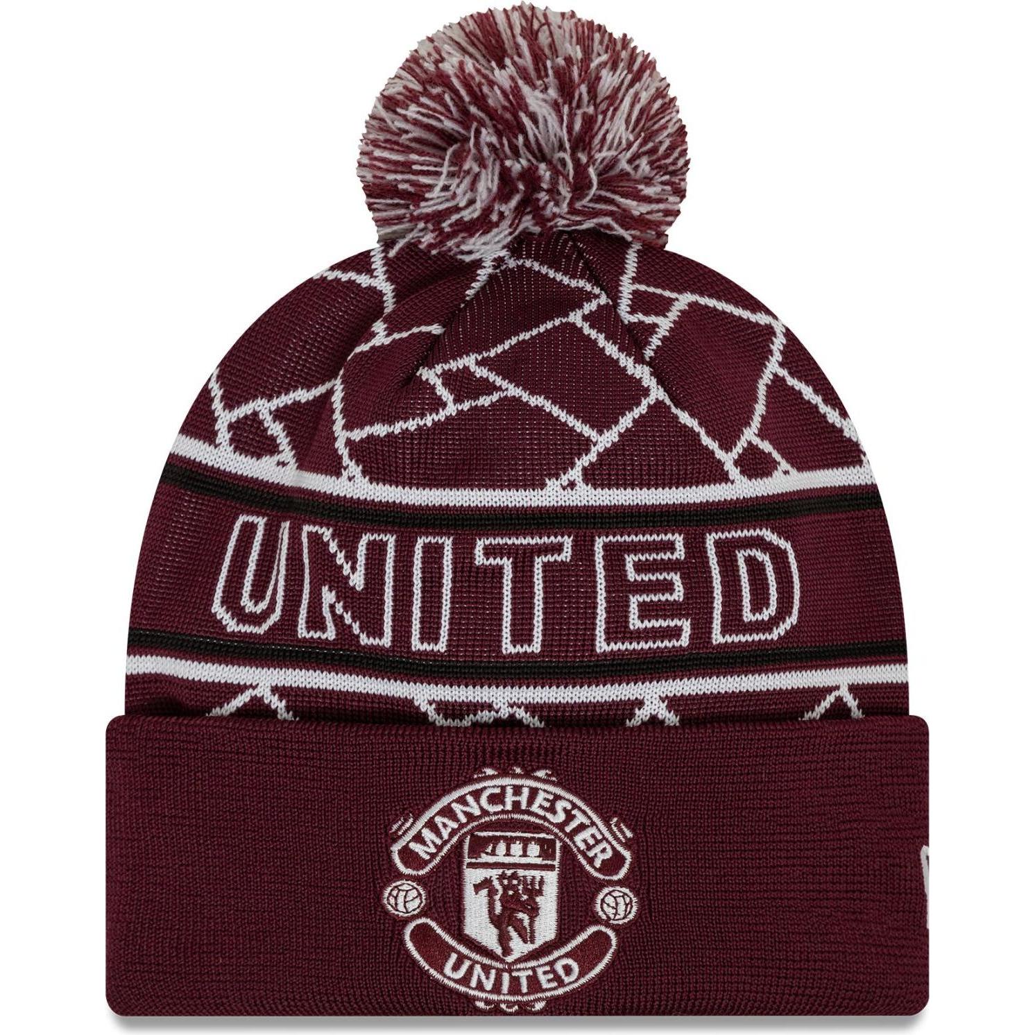 New Era, Herren, Mütze, Winter Bommel Mütze - SPORT BEANIE Manchester United, Schwarz