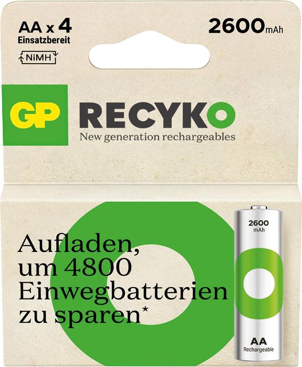 GP Batteries ReCyko (4 Stk., AA, 2600 mAh)