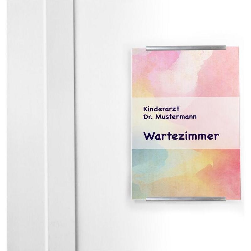 4x 0, Informationsschild, Türschild Topas