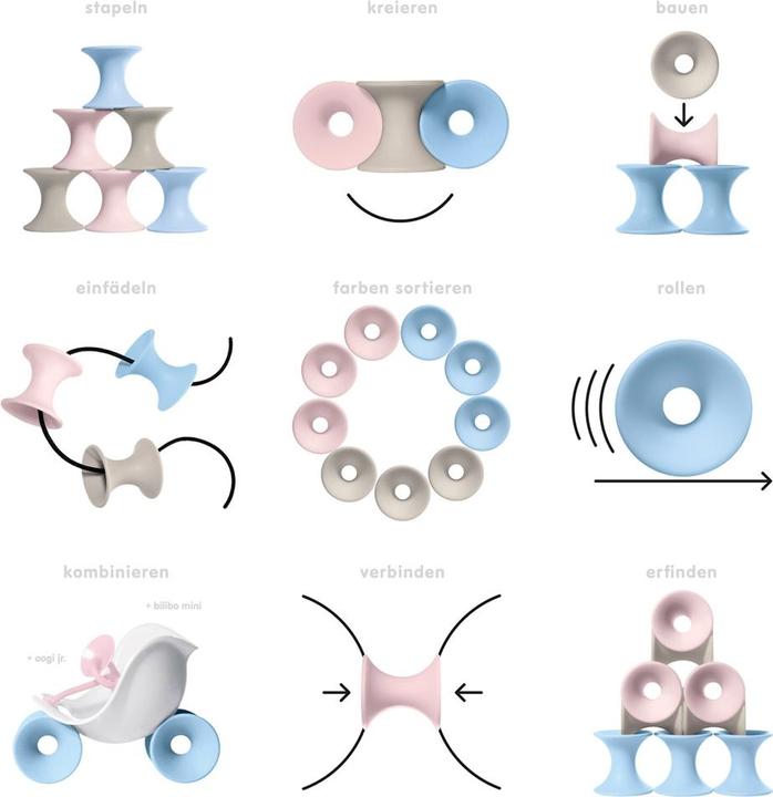 Actual product image Moluk Tulu set of 9 pastel