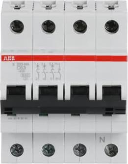 Produktbild ABB S203-C63NA Sicherungsautomat 63A pro M compact 3p+NA