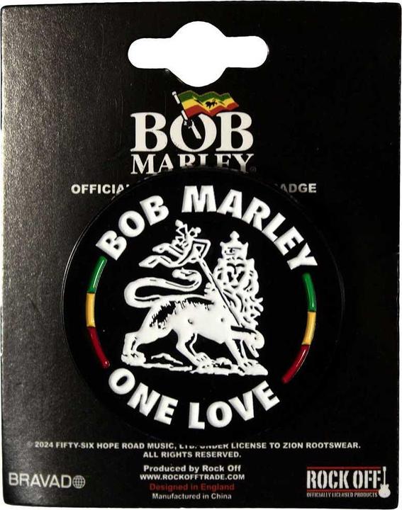 Produktbild Bob Marley Löwe Abzeichen ZinkLegierung Emaille