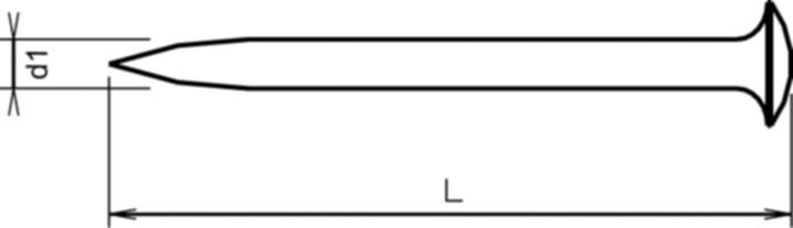 Productafbeelding Bierbach Stahlnägel Linsensenkkopf 2,0 x 30 mm (500 Pcs., 30 mm)