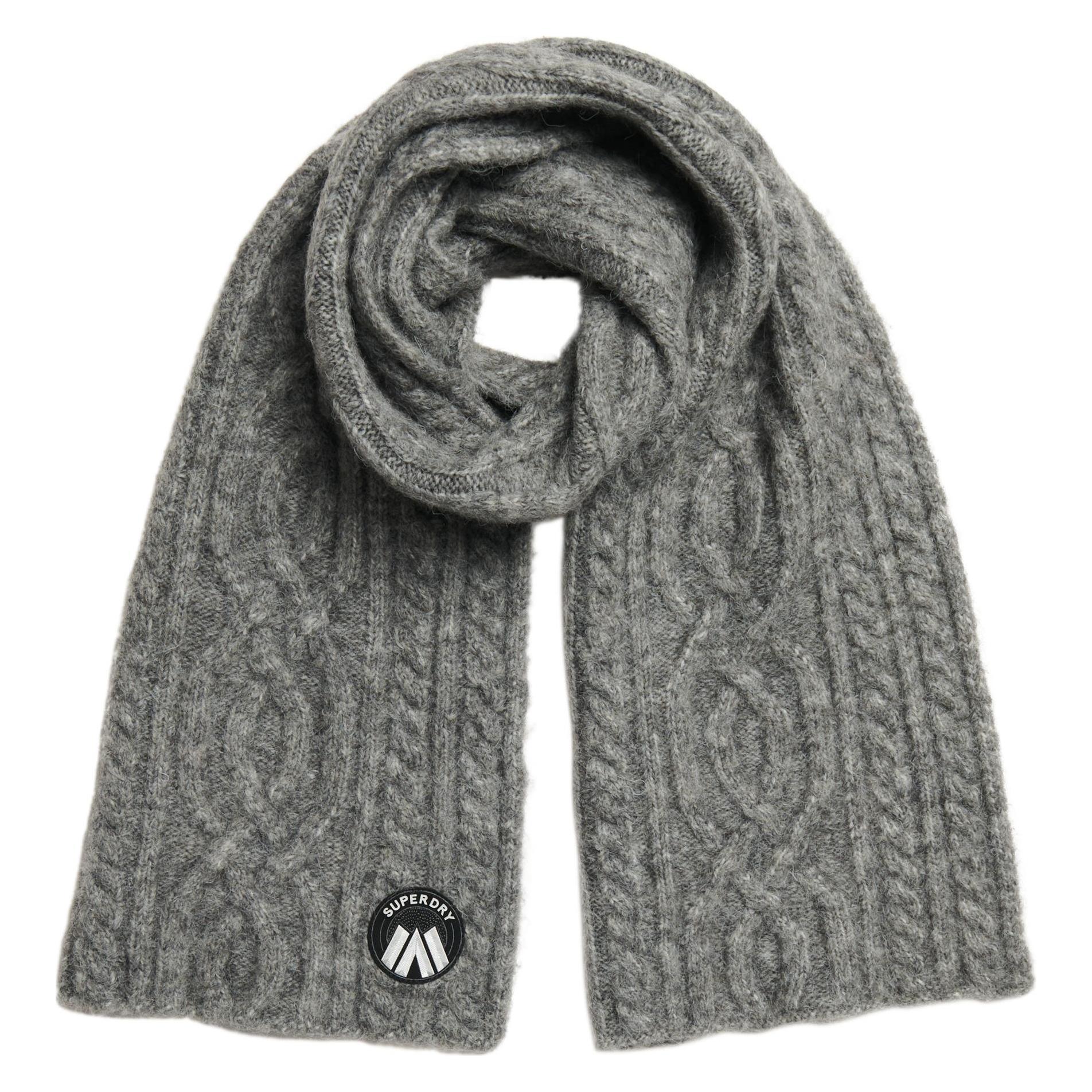 Superdry, Schal, Luxuriöser Strickschal Mit Zopfmuster