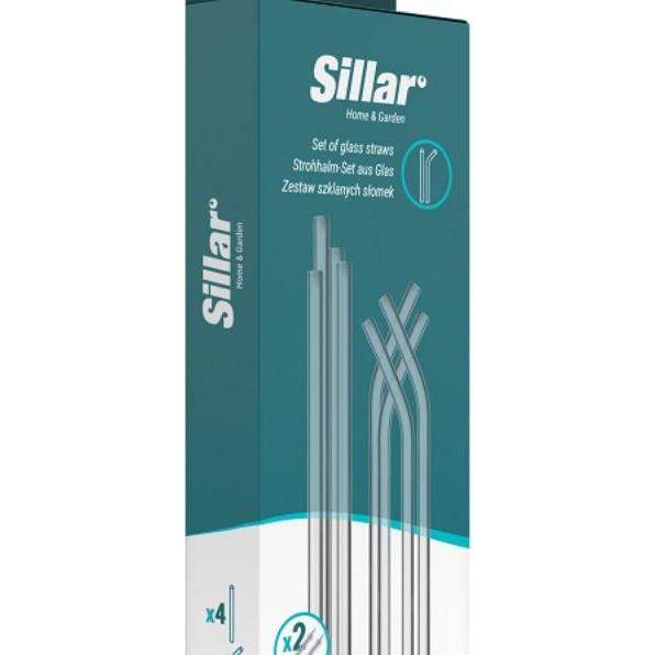 Wessper Zestaw 8 szklanych słomek + 2 czyściki (WES258), Utensili pulizia, Trasparente