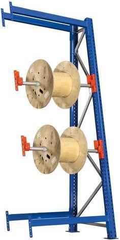 Actual product image Schulte Lagertechnik InclinedRoll Cable Drum Mounting Shelf
