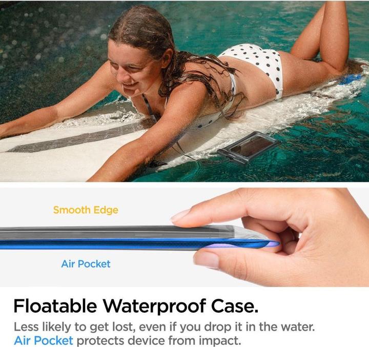 Produktbild Spigen A610 UNIVERSELLES WASSERDICHTES Schwimmgehäuse, Schwarz