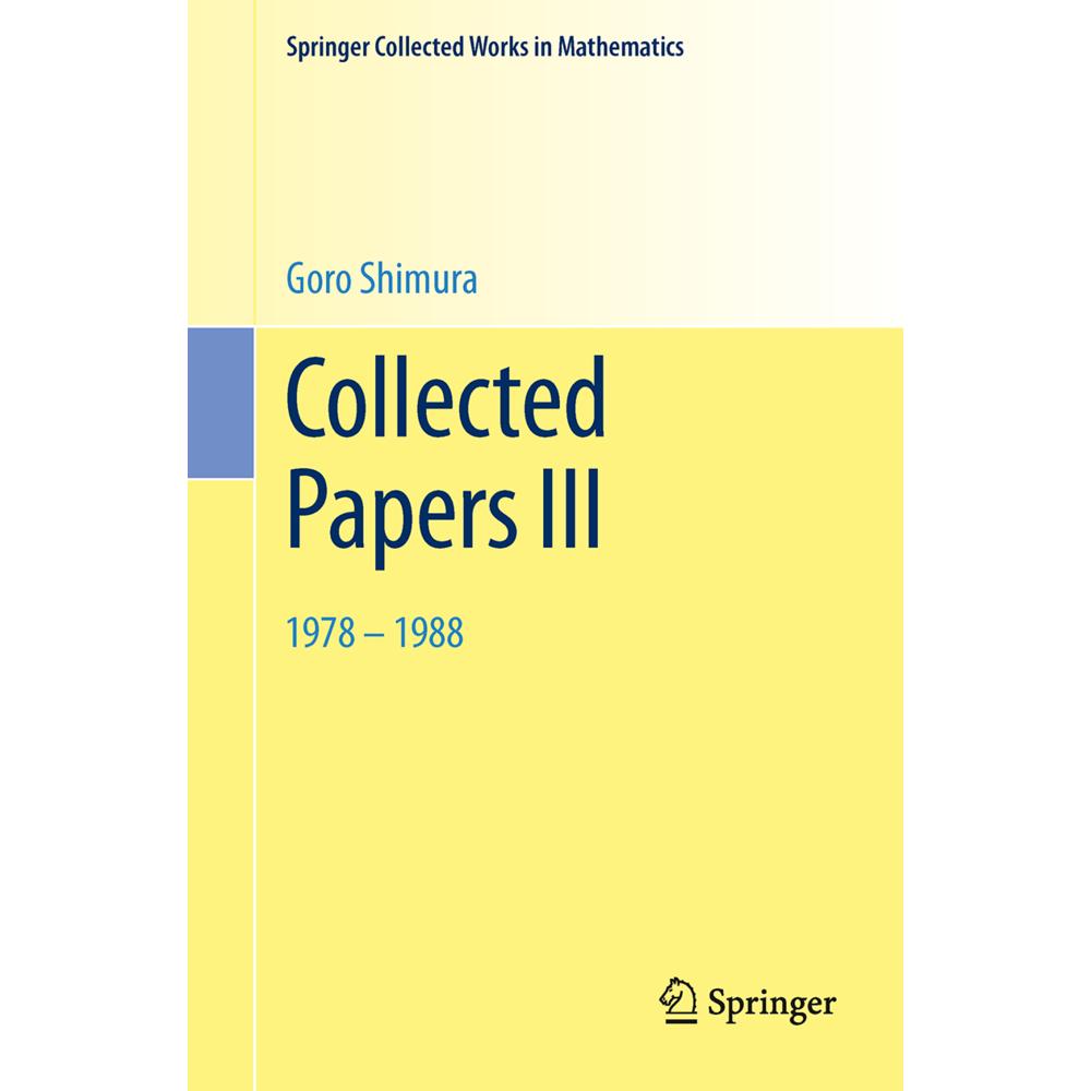 Collected Papers III, Fachbücher von Goro Shimura