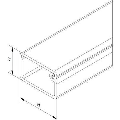 Rs Pro, Kabelschutz + Kabelführung, Selbstklebender Mini-Kabelkanal Weiss, 10 mm x 10mm, Länge 2m Kunststoff (Kabelkanal...