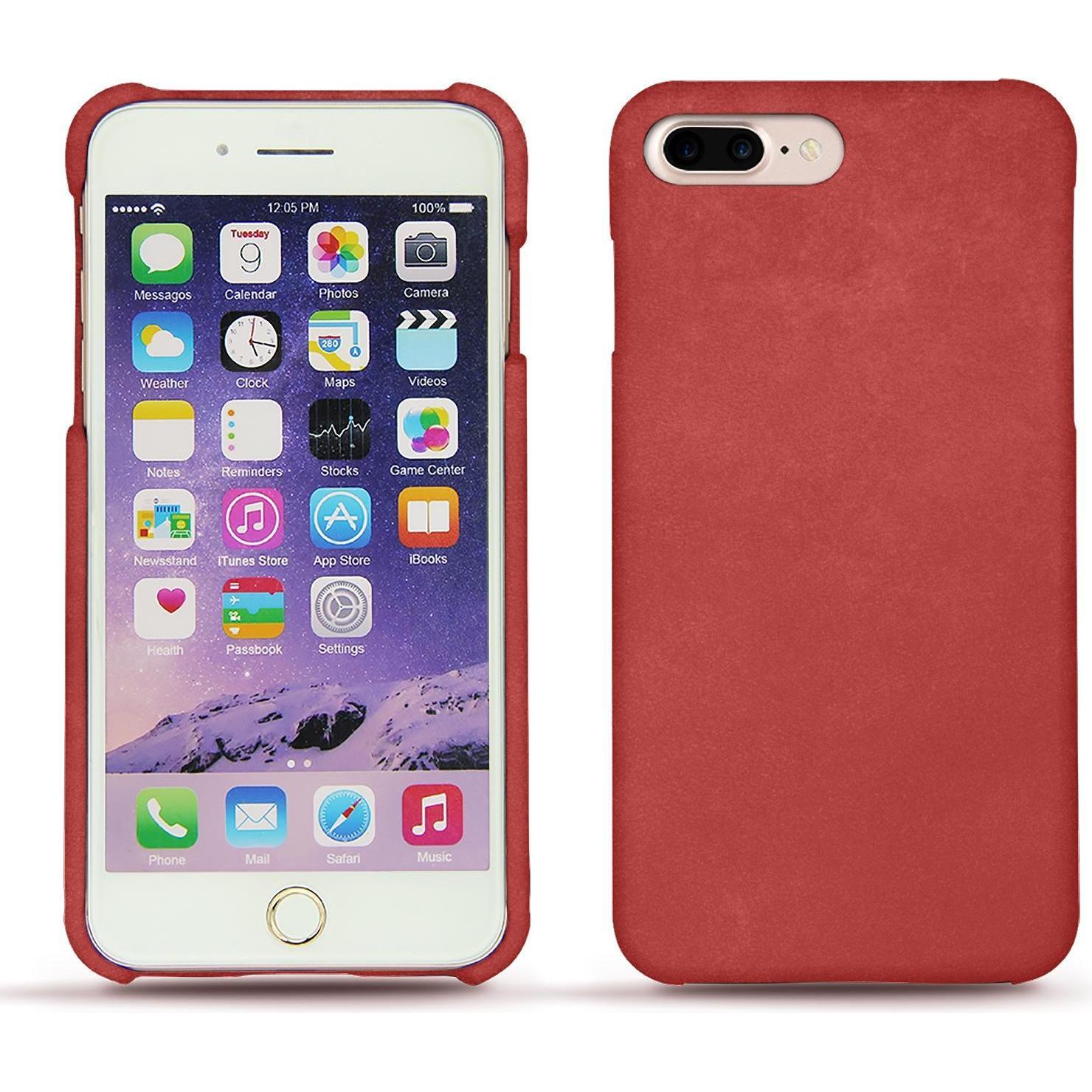 Noreve Lederschutzhülle (Apple iPhone 7 Plus), Smartphone Hülle, Rot