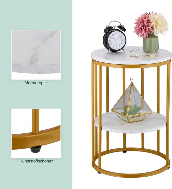 Actual product image Relaxdays Side Table (40 x 40 x 57 cm)