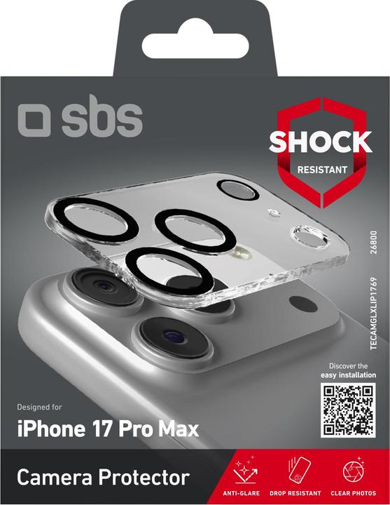 Image du produit SBS Kameraglas (1 pcs, Apple iPhone 17 Pro Max)