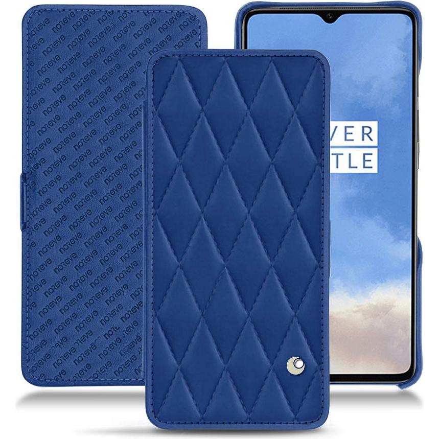 Noreve Lederschutzhülle horizontal (OnePlus 7T), Smartphone Hülle, Blau