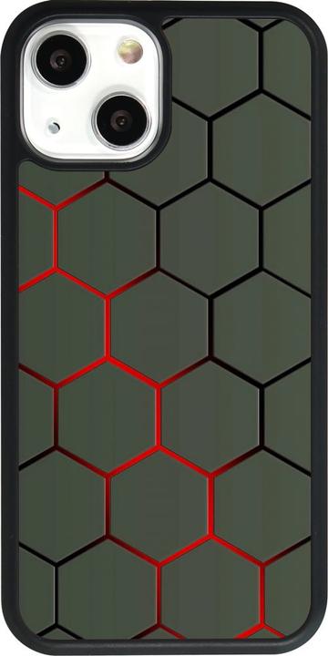 Immagine prodotto PhoneLook Coperchio in silicone nero Linea geometrica rossa (Apple iPhone 13 mini)