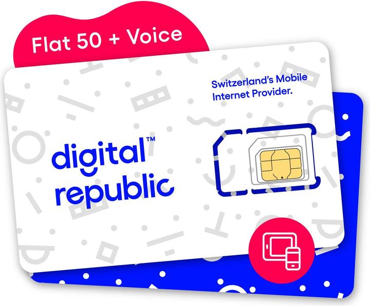 Actual product image Digital Republic SIM card Unlimited Internet and telephony for 365 days (Unlimited)