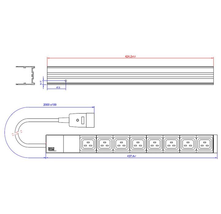 Image du produit Bachmann IT PDU 19" Système C19