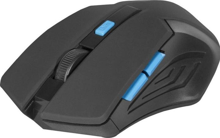 Actual product image Defender MOUSE ACCURA MM-275 RF BLACK AND BLUE OPTICAL 1600DPI 6P (Wireless)