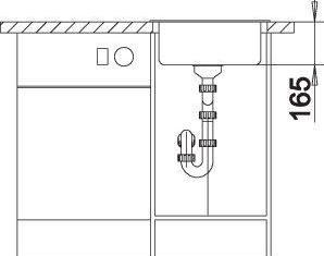 Actual product image Blanco Rondo (Fitted sink, 45 cm, 45 cm)