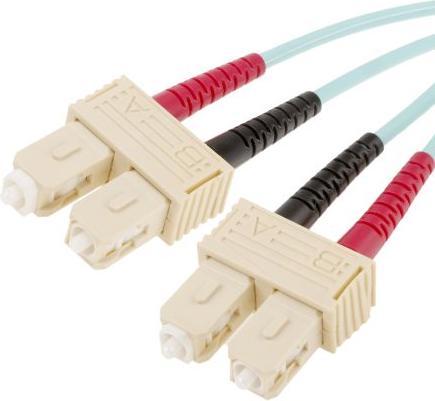 Produktbild RS PRO Patchcord Multi Duplex SC - SC Aqua 10m (10 m)