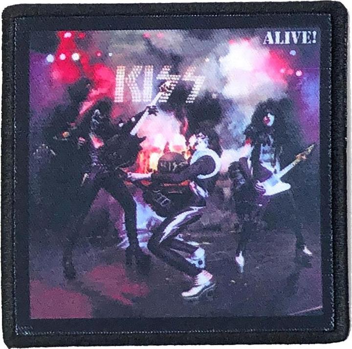 Actual product image KISS Alive! Standard Iron On Patch (8.60 x 8.60 cm)
