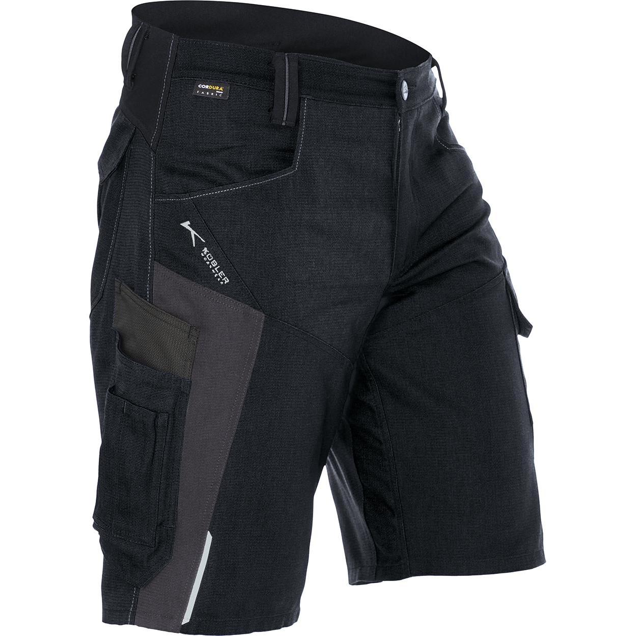 Kübler, Herren, Shorts, Shorts BODYFORCE schwarz/anthrazit Form 2425 Grösse 44, Schwarz, (44)