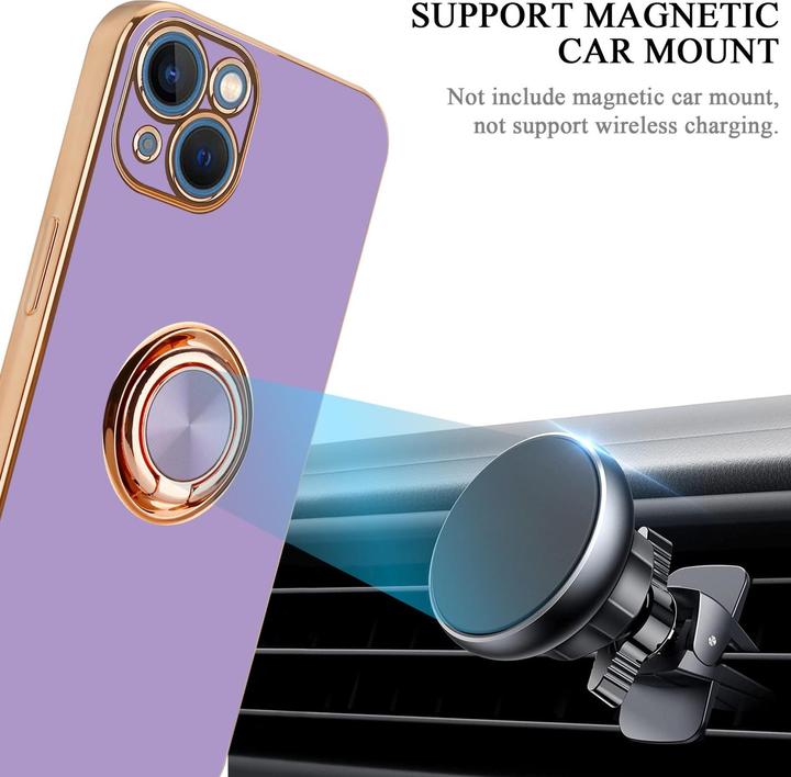 Actual product image Cadorabo Case for Apple iPhone 13 MINI in TPU with camera protection and ring LM089 Style (Apple iPhone 13 mini)