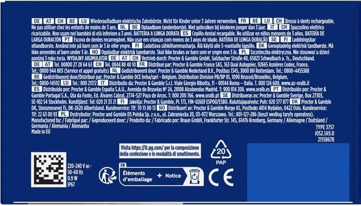 Nährwerte und Zutaten Oral-B iO Series 2 (Oszillierende Zahnbürste)