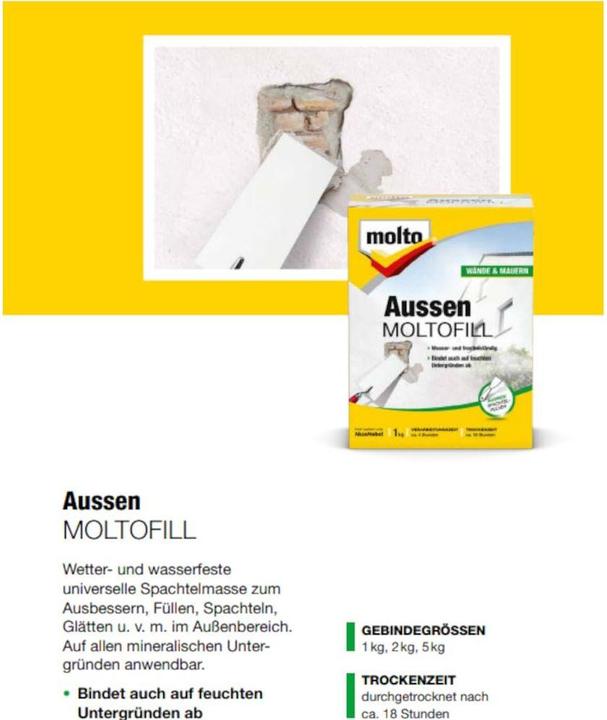 Actual product image Molto Moltofill