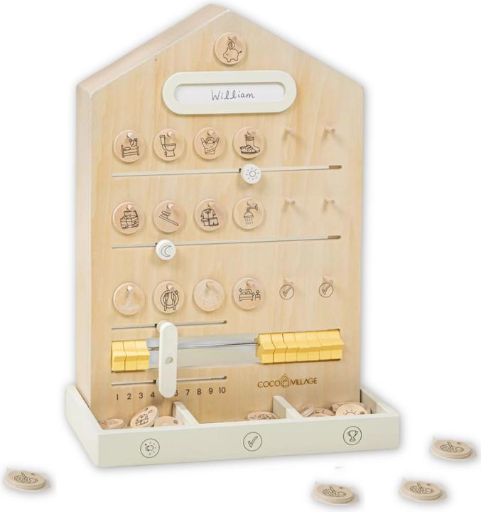 Actual product image Coco Village Routine, Tasks and Rewards Board for Kids 3-in-1