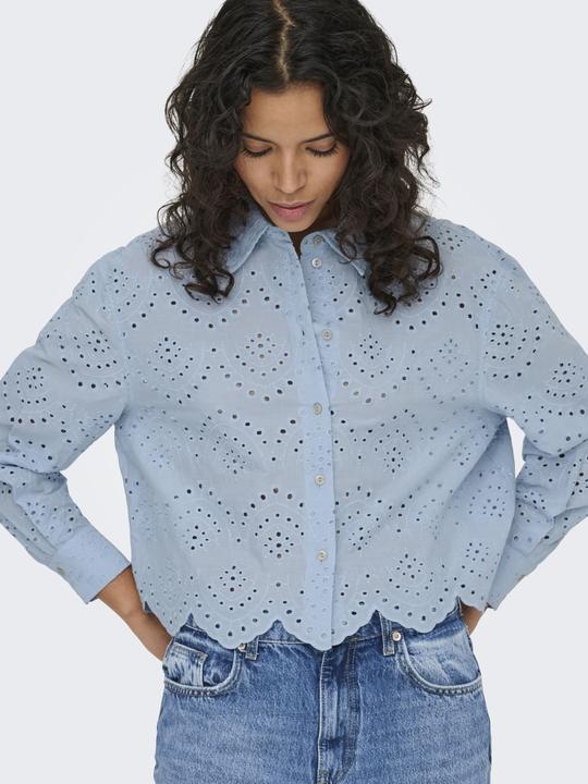Image du produit Only Coupe décontractée Col chemise Manches avec bouton Épaule basse Chemise (S)