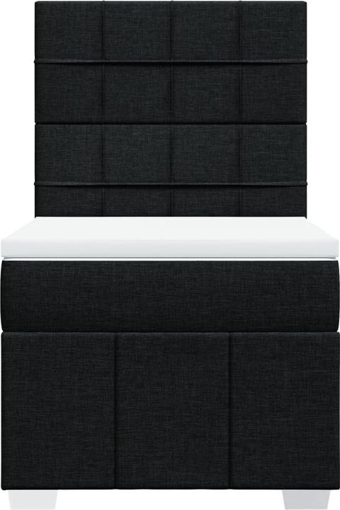 Actual product image vidaXL Bo x springbett mit Matratze 90 x 190 cm Stoff (90 x 190 cm)