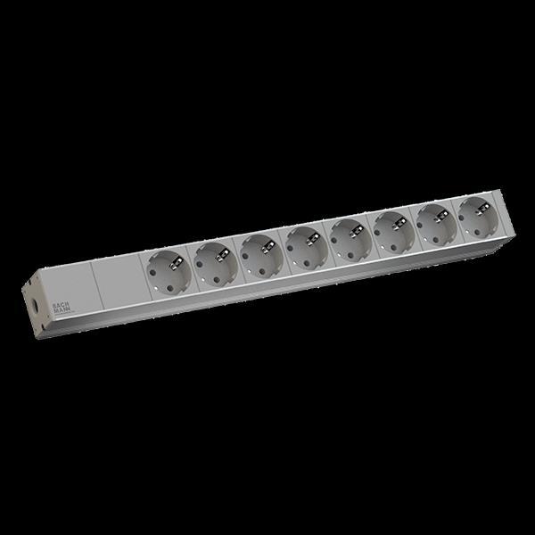 Image du produit Bachmann 19" 1U 8xCEE7/3 1xterminal (8 x, CEE 7/3, 2 m)